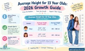 average height for a 13 year old