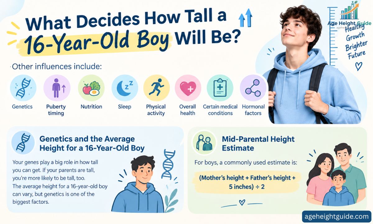 average height for a 16-year-old boy