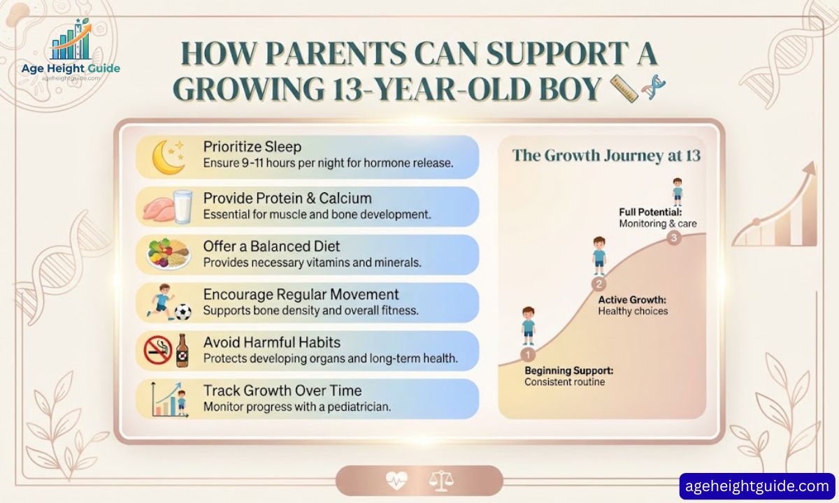 average height for a 13-year-old boy