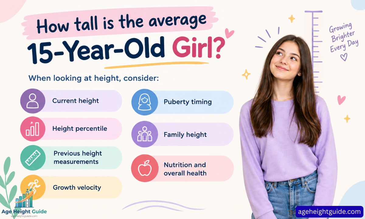 average height for a 15-year-old girl