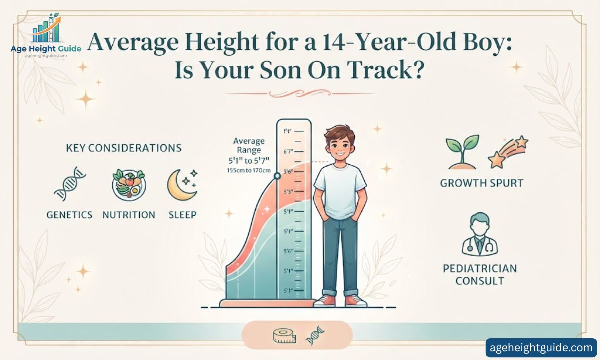 average height for a 14-year-old boy
